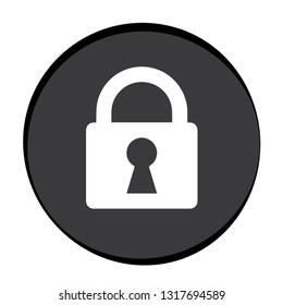 lock icon vector illustration isolated on white background. security and protection symbols. 