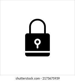 Icono de bloqueo. Ilustración vectorial. Aislado sobre fondo blanco
