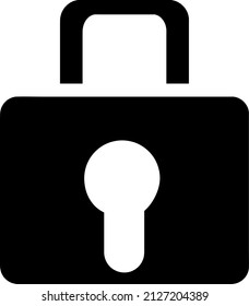 Bloquear ilustración vectorial de icono en fondo blanco..eps
