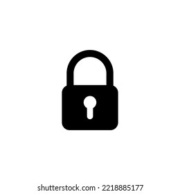 Lock icon vector illustration. Padlock sign and symbol. Encryption icon. Security symbol