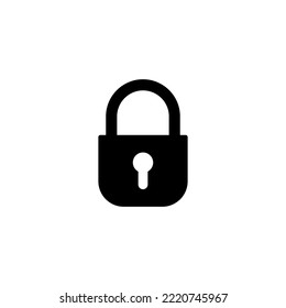 Lock icon vector illustration. Padlock sign and symbol. Encryption icon. Security symbol