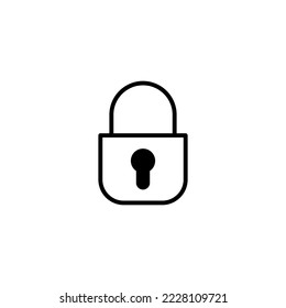 Lock icon vector illustration. Padlock sign and symbol. Encryption icon. Security symbol
