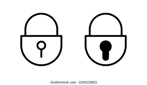 Bloquear ilustración vectorial de icono. Signo y símbolo de bloqueo. Icono de cifrado. Símbolo de seguridad