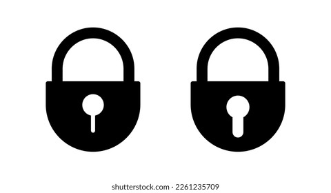 Lock icon vector illustration. Padlock sign and symbol. Encryption icon. Security symbol