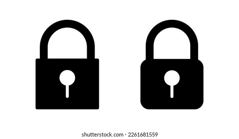 Bloquear ilustración vectorial de icono. Signo y símbolo de bloqueo. Icono de cifrado. Símbolo de seguridad