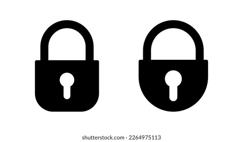 Lock icon vector illustration. Padlock sign and symbol. Encryption icon. Security symbol