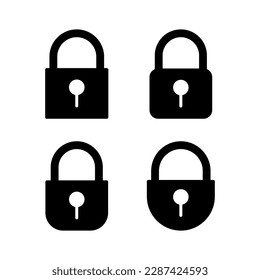 Lock icon vector illustration. Padlock sign and symbol. Encryption icon. Security symbol