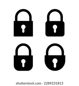 Lock icon vector illustration. Padlock sign and symbol. Encryption icon. Security symbol
