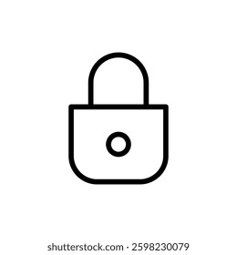 Lock icon vector illustration. Padlock sign and symbol. Encryption icon. Security symbol