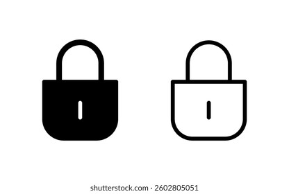 Lock icon vector illustration. Padlock sign and symbol. Encryption icon. Security symbol