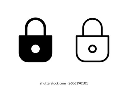 Lock icon vector illustration. Padlock sign and symbol. Encryption icon. Security symbol