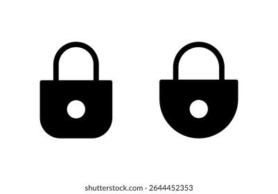 Ilustração do vetor do ícone de bloqueio. Símbolo de cadeado e símbolo. Ícone Criptografia. Símbolo de segurança