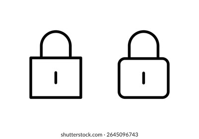 Ilustração do vetor do ícone de bloqueio. Símbolo de cadeado e símbolo. Ícone Criptografia. Símbolo de segurança