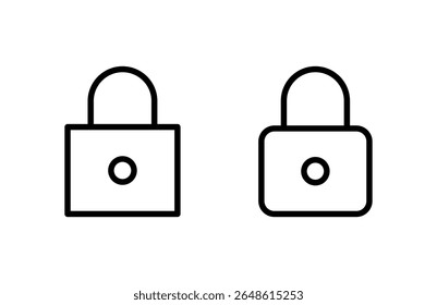 Lock icon vector illustration. Padlock sign and symbol. Encryption icon. Security symbol