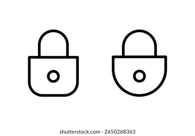 Lock icon vector illustration. Padlock sign and symbol. Encryption icon. Security symbol