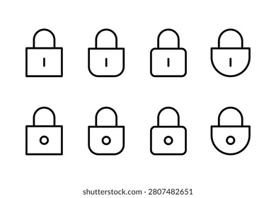 Lock icon vector illustration. Padlock sign and symbol. Encryption icon. Security symbol