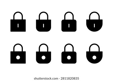 Lock icon vector illustration. Padlock sign and symbol. Encryption icon. Security symbol