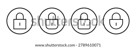 Lock icon vector illustration. Padlock sign and symbol. Encryption icon. Security symbol