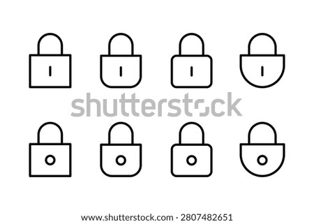 Lock icon vector illustration. Padlock sign and symbol. Encryption icon. Security symbol