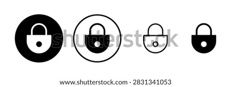Lock icon vector illustration. Padlock sign and symbol. Encryption icon. Security symbol