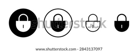 Lock icon vector illustration. Padlock sign and symbol. Encryption icon. Security symbol