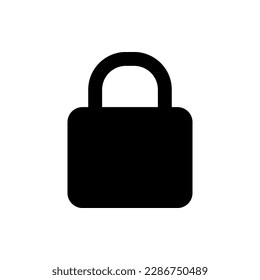 Lock icon vector. isolated on white background 