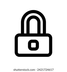 icono de bloqueo. icono de línea vectorial para tu sitio web, móvil, presentación y diseño de logotipo.