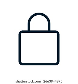 Ícone de bloqueio, Sinal do logotipo do vetor, Ilustração, forma, design, ícone UX UI, eps editáveis