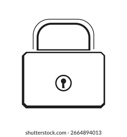 Signo de logotipo de Vector de icono de bloqueo