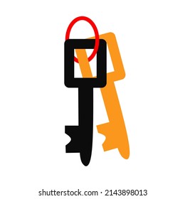 lock icon vector on white background