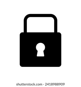 Lock icon vector. Padlock icon vector. Encryption icon. Security symbol