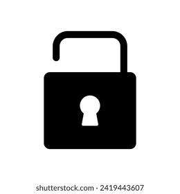Lock icon vector. Padlock icon vector. Encryption icon. Security symbol