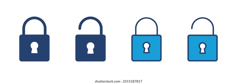 Lock icon vector. Padlock icon vector. Encryption icon. Security symbol