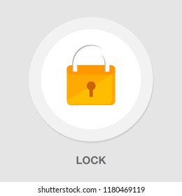 lock icon - vector padlock - security sign - safety symbol, safe web illustration