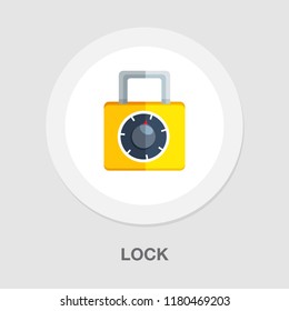 lock icon - vector padlock - security sign - safety symbol, safe web illustration