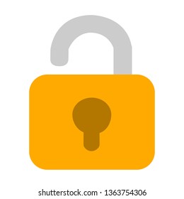 Lock icon, vector padlock - security symbol, lock sign - protection illustration