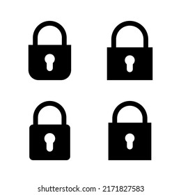 Lock icon vector. Padlock sign and symbol. Encryption icon. Security symbol