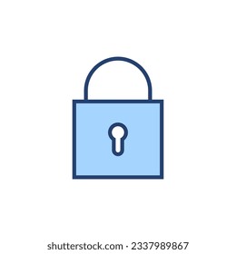 Lock icon vector. Padlock sign and symbol. Encryption icon. Security symbol