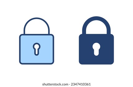 Lock icon vector. Padlock sign and symbol. Encryption icon. Security symbol