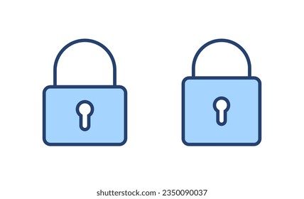 Bloquear vector de icono. Signo y símbolo de bloqueo. Icono de cifrado. Símbolo de seguridad