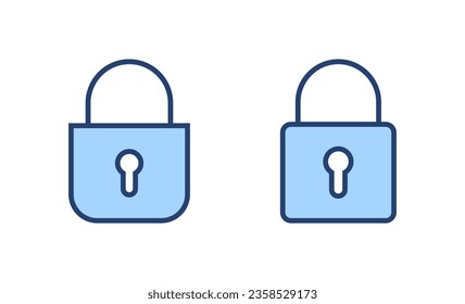 Icon-Vektorgrafik sperren. Vorhängeschild und Symbol. Verschlüsselungssymbol. Sicherheitszeichen