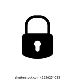 Lock icon vector. Padlock sign and symbol. Encryption icon. Security symbol