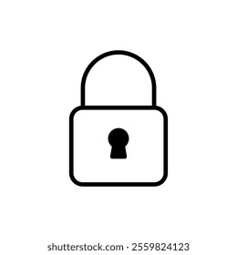 Lock icon vector. Padlock sign and symbol. Encryption icon. Security symbol