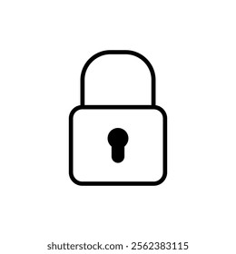 Lock icon vector. Padlock sign and symbol. Encryption icon. Security symbol