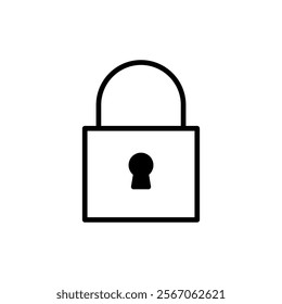 Lock icon vector. Padlock sign and symbol. Encryption icon. Security symbol