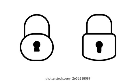 Lock icon vector. Padlock sign and symbol. Encryption icon. Security symbol