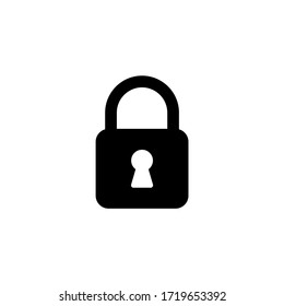 Lock icon vector. Padlock icon symbol isolated