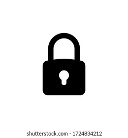 Lock Icon Vector. Padlock Icon Symbol Isolated