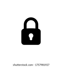 Lock icon vector. Padlock icon symbol vector illustration