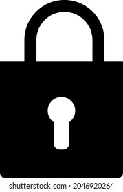 Lock icon vector. Padlock icon symbol illustration.eps